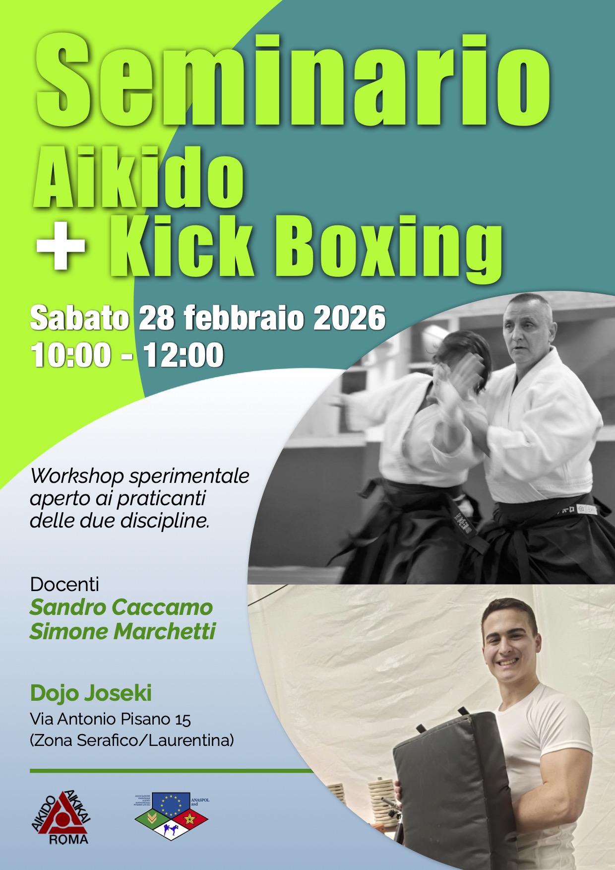 Seminario Aikido + Kickboxing - Sabato 28 febbraio 2026 - Roma